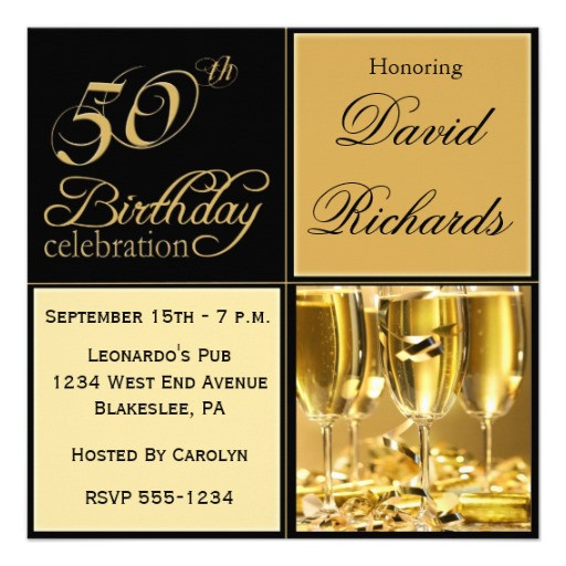 50 Birthday Party Invitations
 FREE Printable Elegant 50th Birthday Party Invitations