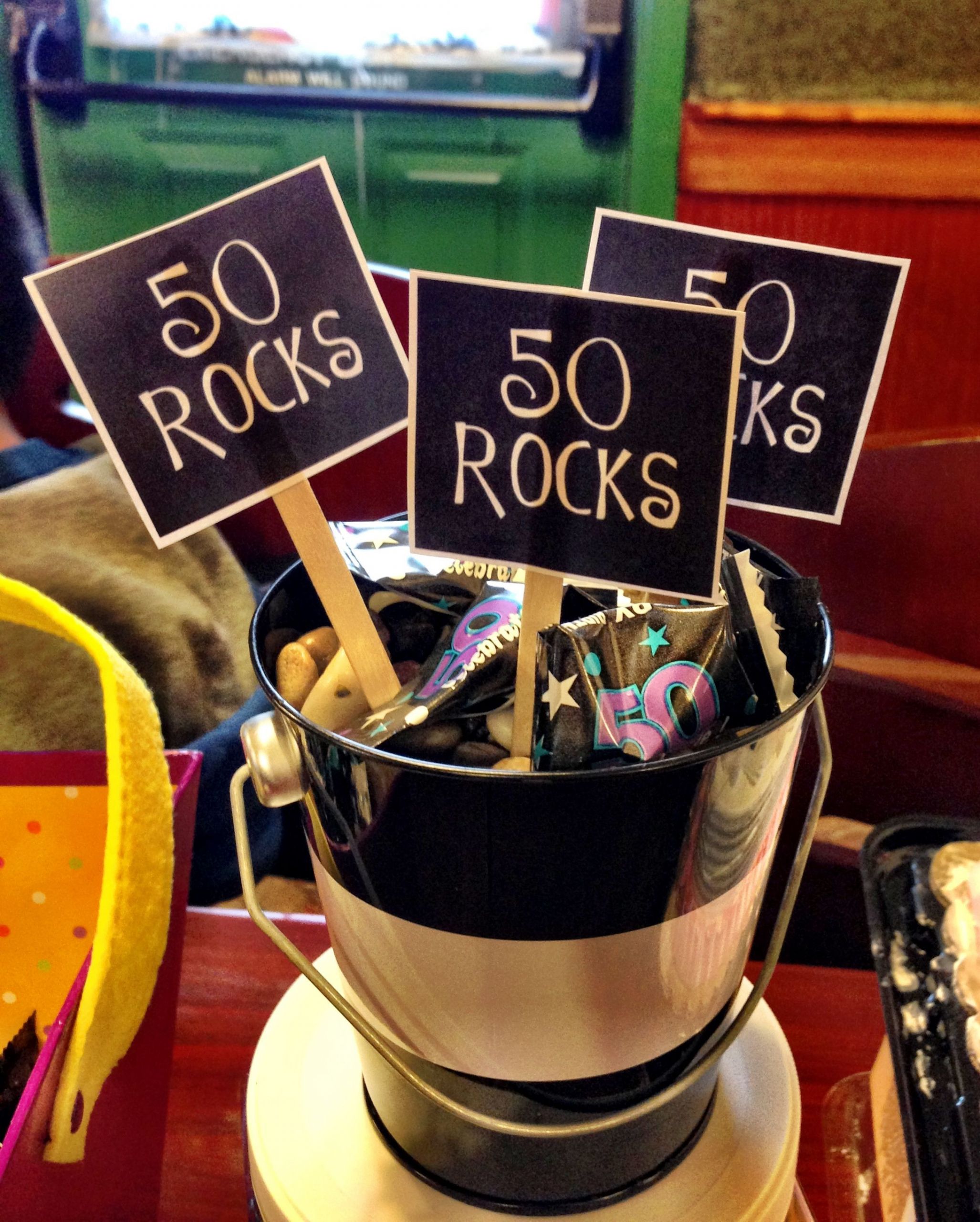 50 Year Old Birthday Gifts
 50 Rocks Birthday present Ideas for 50 year old