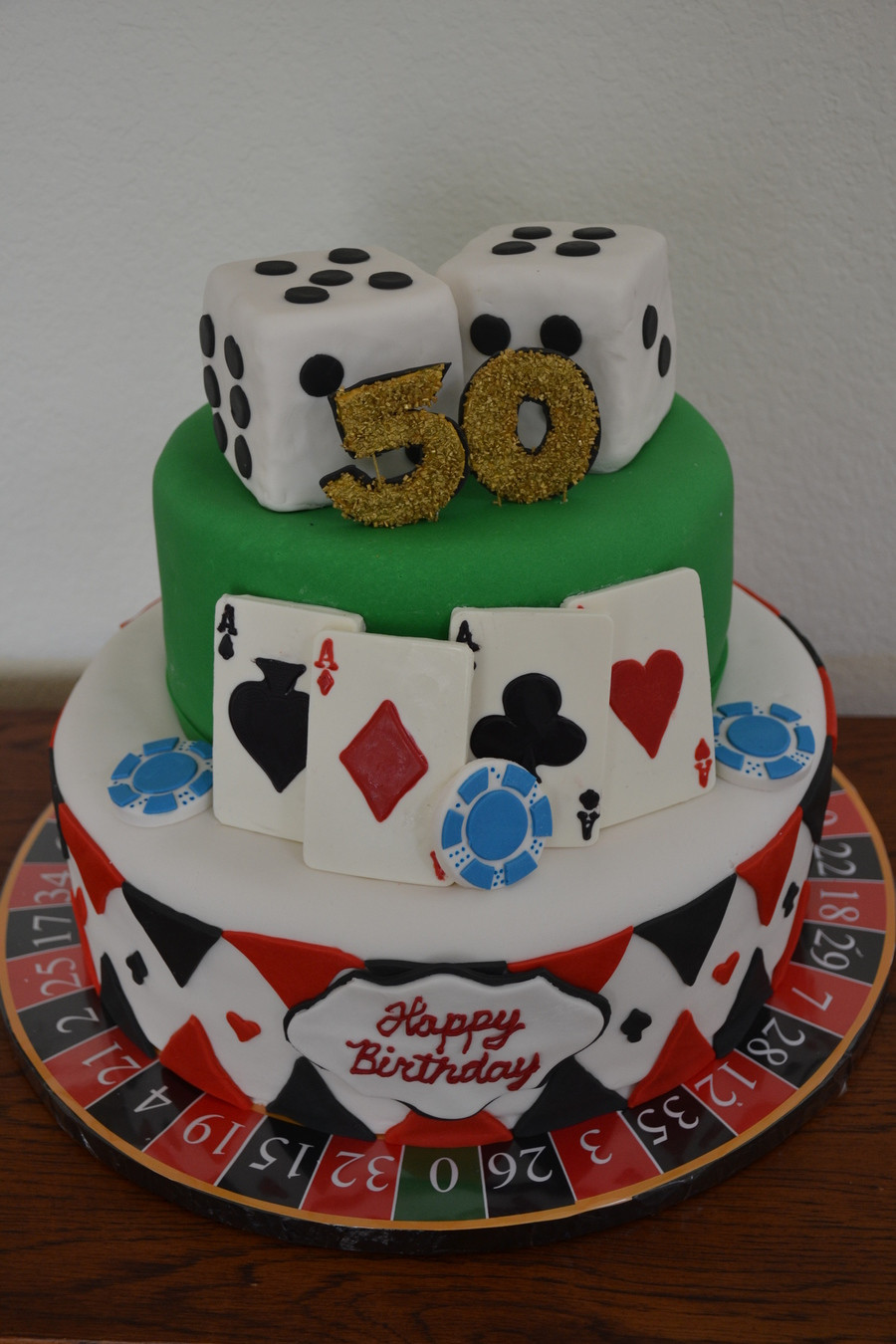 50th Birthday Cake
 Casino Themed 50Th Birthday Cake CakeCentral