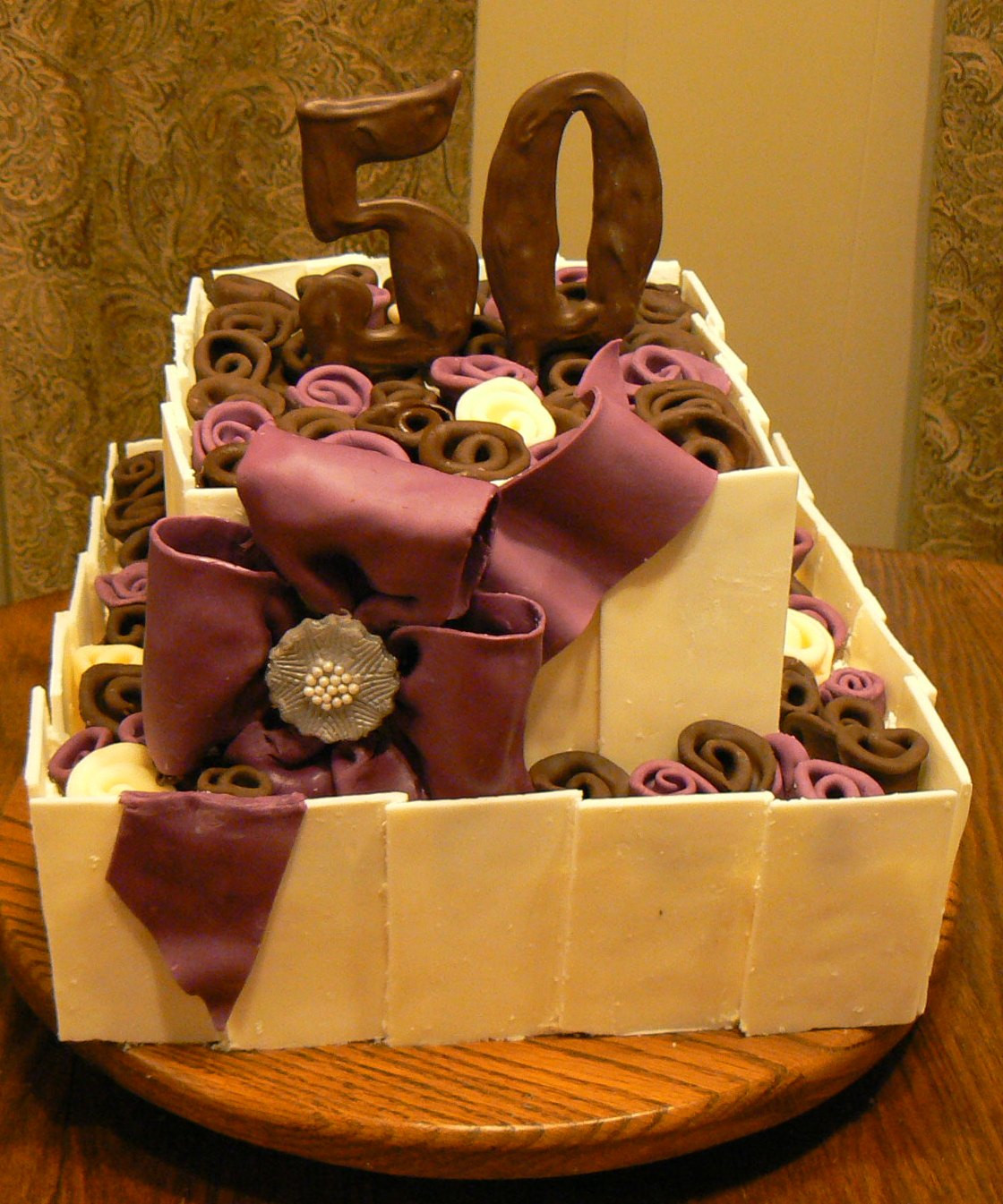 50th Birthday Cake
 Kelly Roberts Designs 50th Birthday Cake