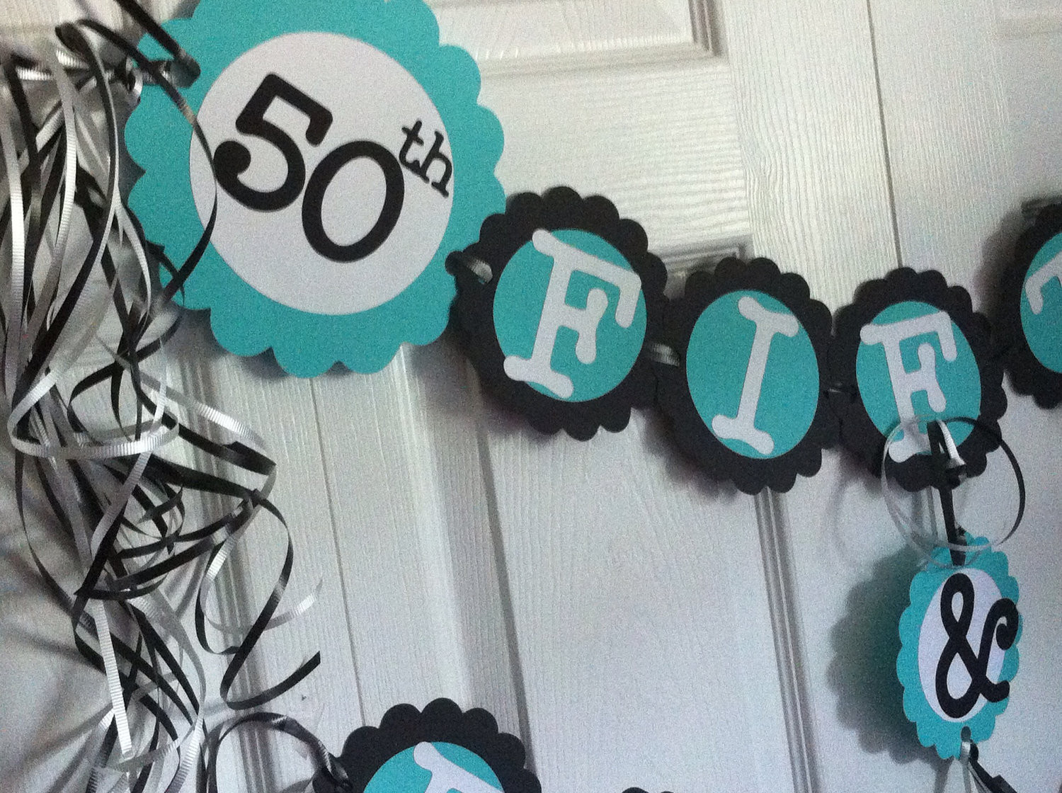 50th Birthday Decor
 50th Birthday Decorations Party Banner 50 & Fabulous