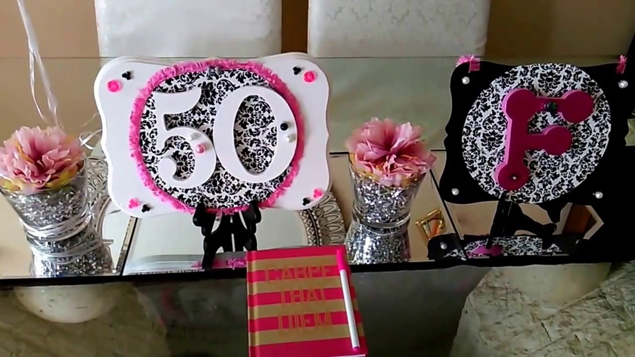 50th Birthday Decor
 DIY 50th Birthday Decor Party Theme