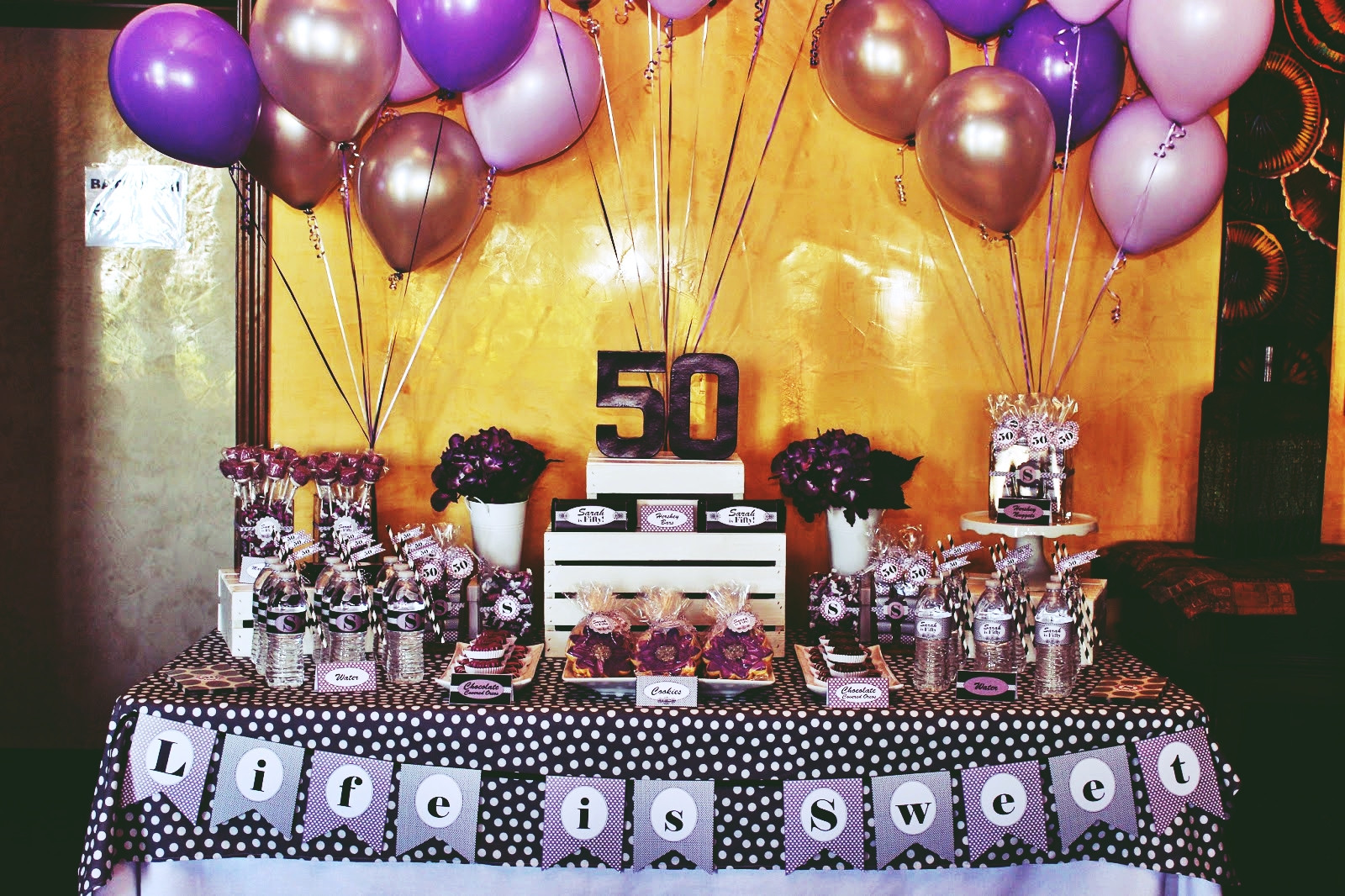 50th Birthday Decorations For Her
 Perfect 50th Birthday Party Themes for YouBirthday Inspire