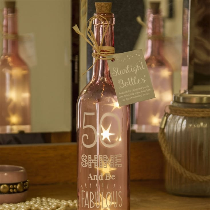 50th Birthday Decorations For Her
 50th Birthday Starlight Bottle