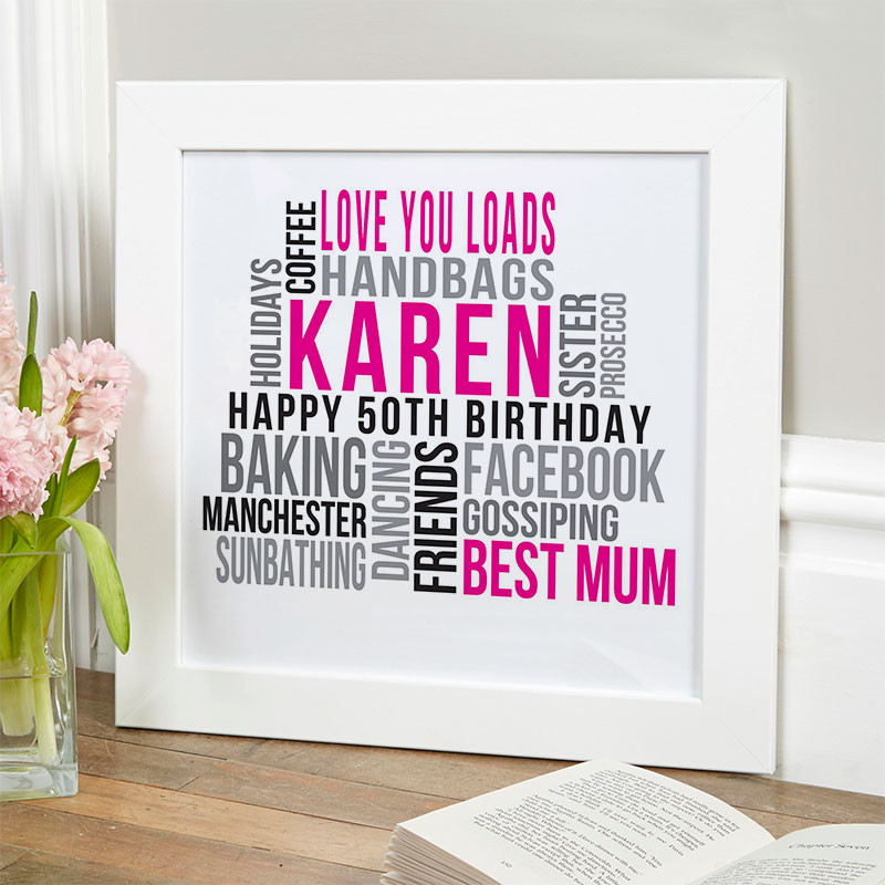 50th Birthday Gift Ideas For Her
 Personalized 50th Birthday Gifts For Her