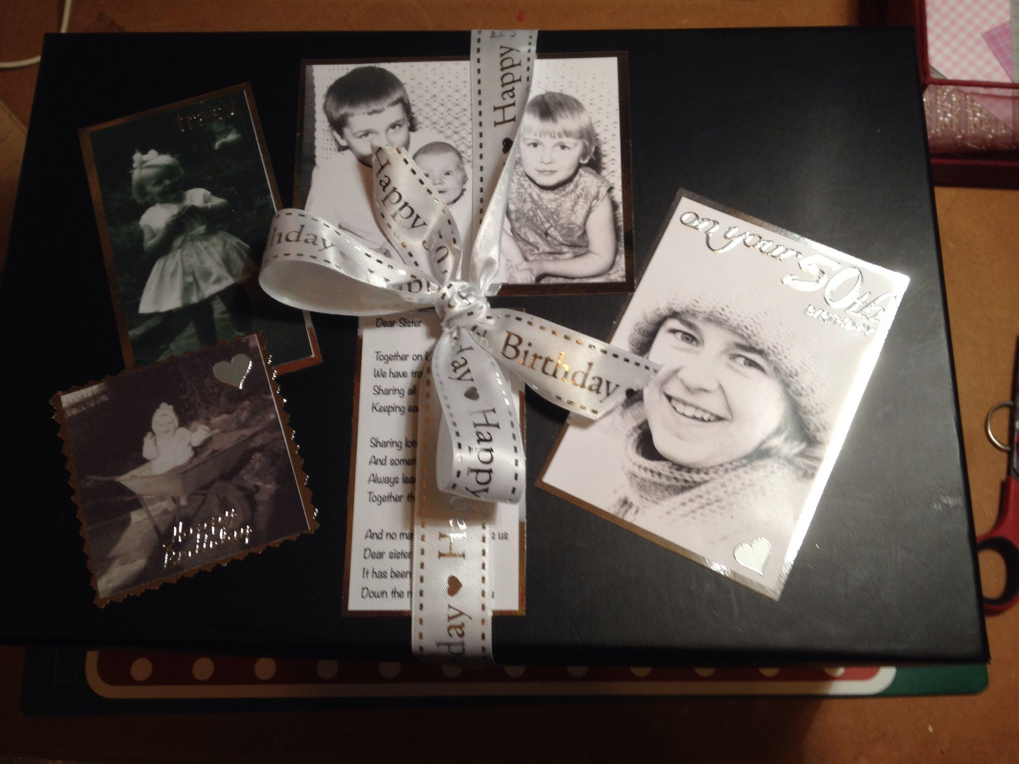 50Th Birthday Gift Ideas For Sister
 Box of 50 memories for my sisters 50 th birthday each