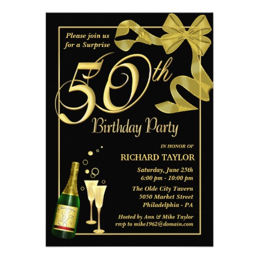 50th Birthday Invitation Template
 Blank 50th Birthday Party Invitations Templates