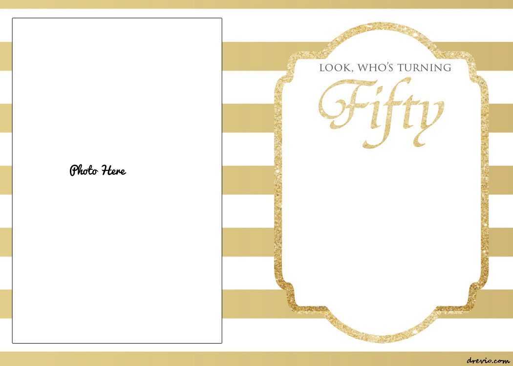 50th Birthday Invitations Templates
 FREE Printable 50th Birthday Invitations Template