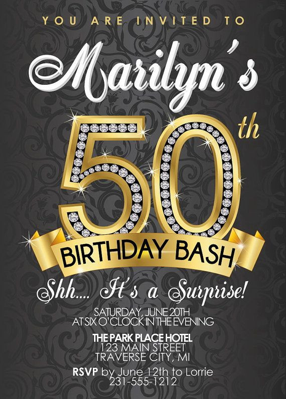 50th Birthday Party Invitation Wording
 FREE 50th Birthday Party Invitations Wording – FREE