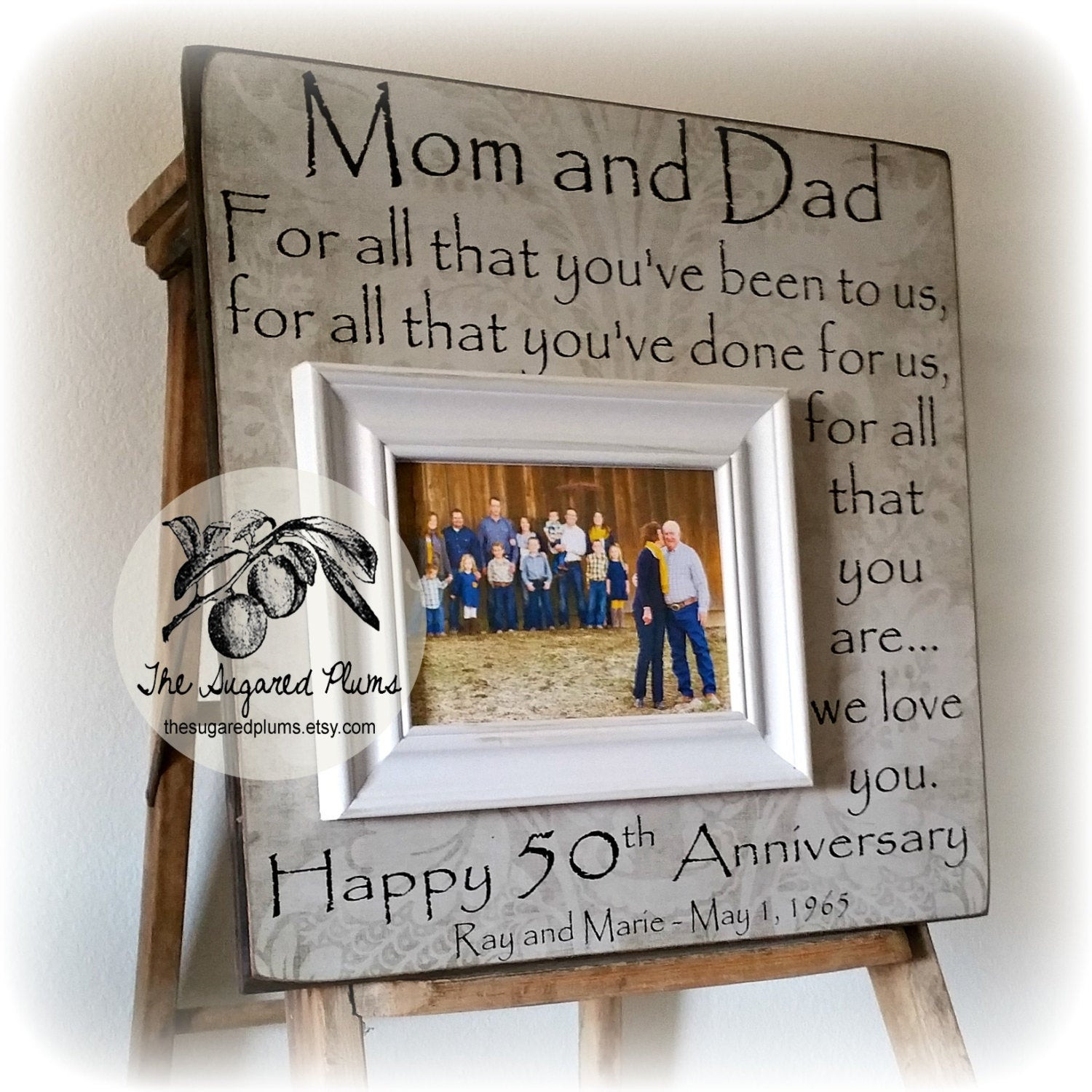 50th Wedding Anniversary Gift
 50th Anniversary Gifts Parents Anniversary Gift For All That