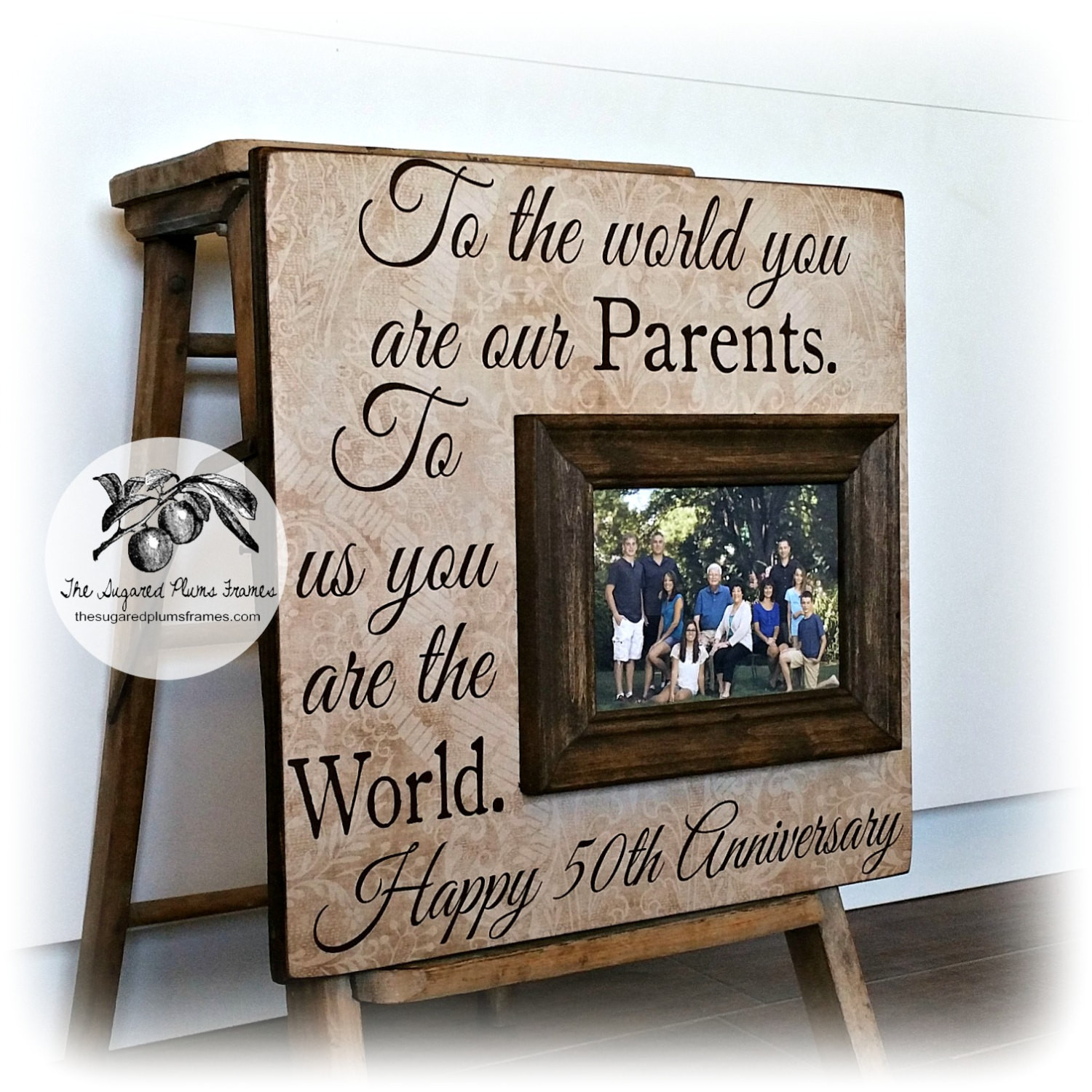 50th Wedding Anniversary Gift
 50th Anniversary Gifts Parents Anniversary Gift Golden