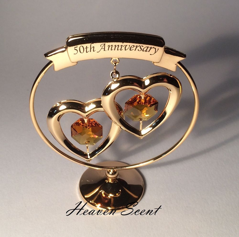 50th Wedding Anniversary Gift Ideas
 50th Golden Wedding Anniversary Gift Ideas Gold Plated