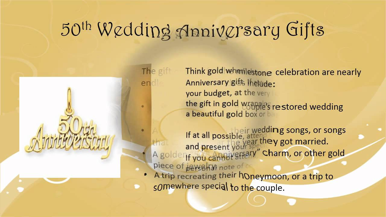 50th Wedding Anniversary Gift Ideas For Friends
 50th Wedding Anniversary Gift Ideas