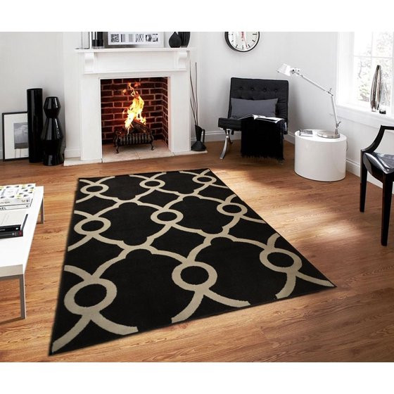 5X8 Rug In Living Room
 Modern Area Rugs on Clearance 5x7 Contemporary Black