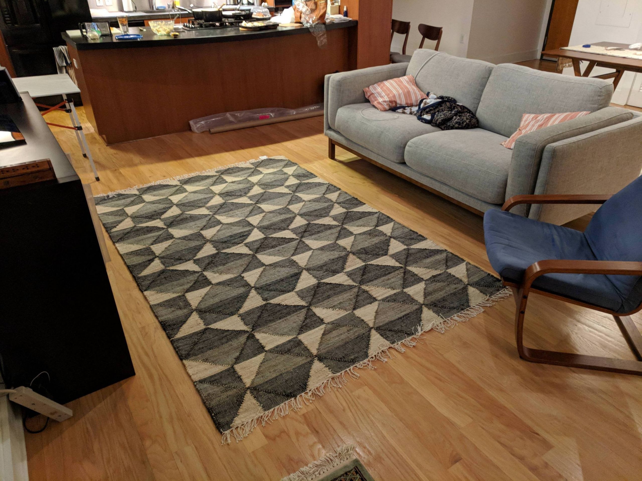 5X8 Rug In Living Room
 Is this 5x8 rug too small for my living room Excuse the