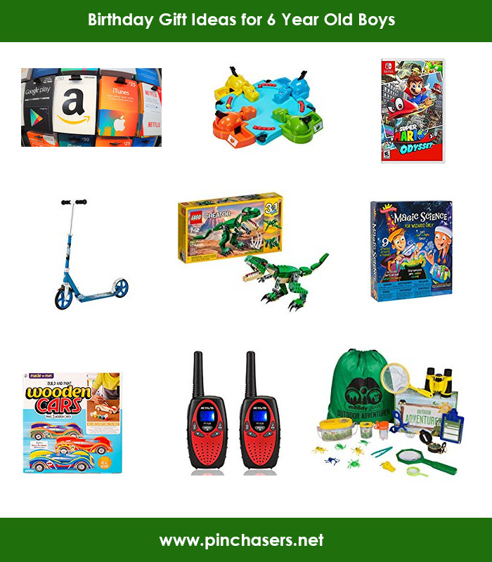 6 Year Old Boy Birthday Gifts
 Birthday Party Gift Ideas for 6 year old Boys