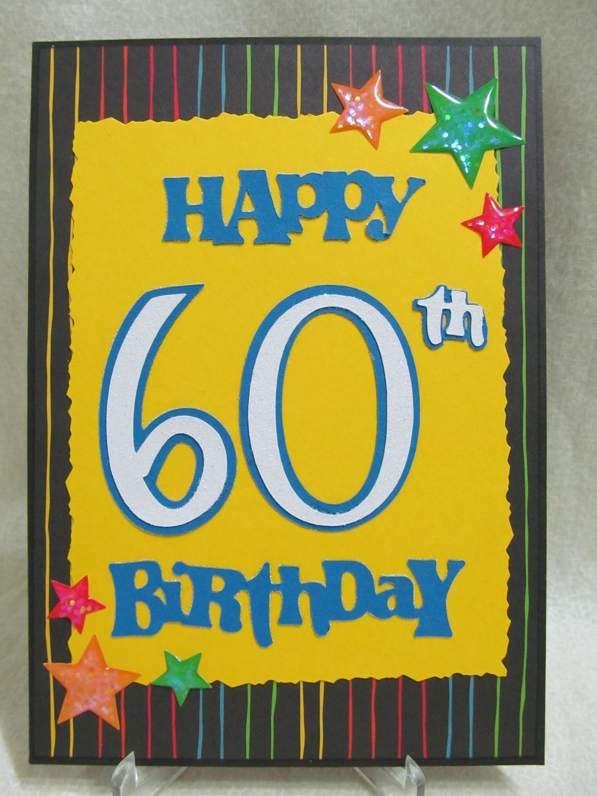 60th Birthday Cards
 Savvy Handmade Cards Happy 60th Birthday Handmade Card