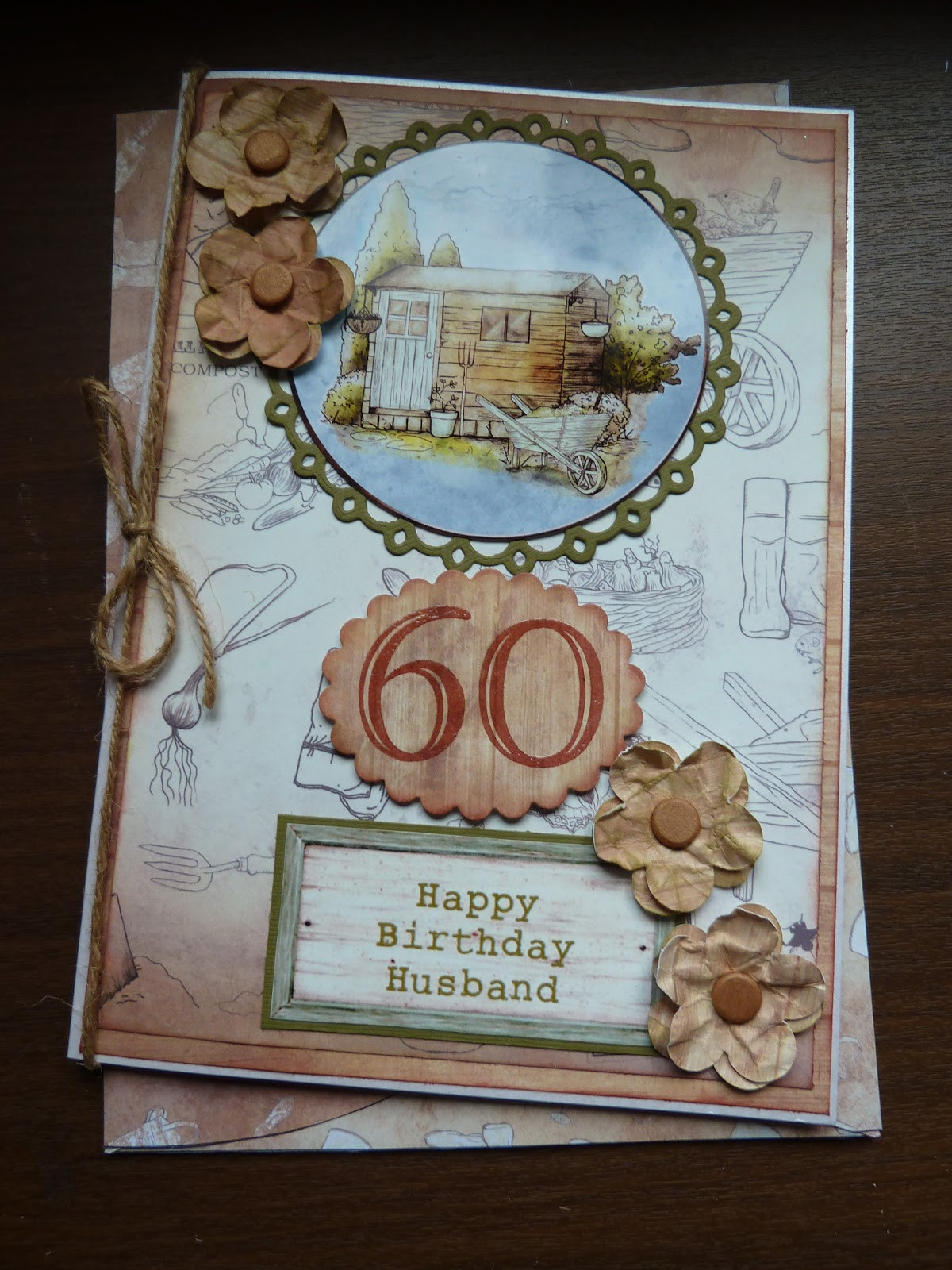 60th Birthday Cards
 woollycrafts 60th Birthday Card