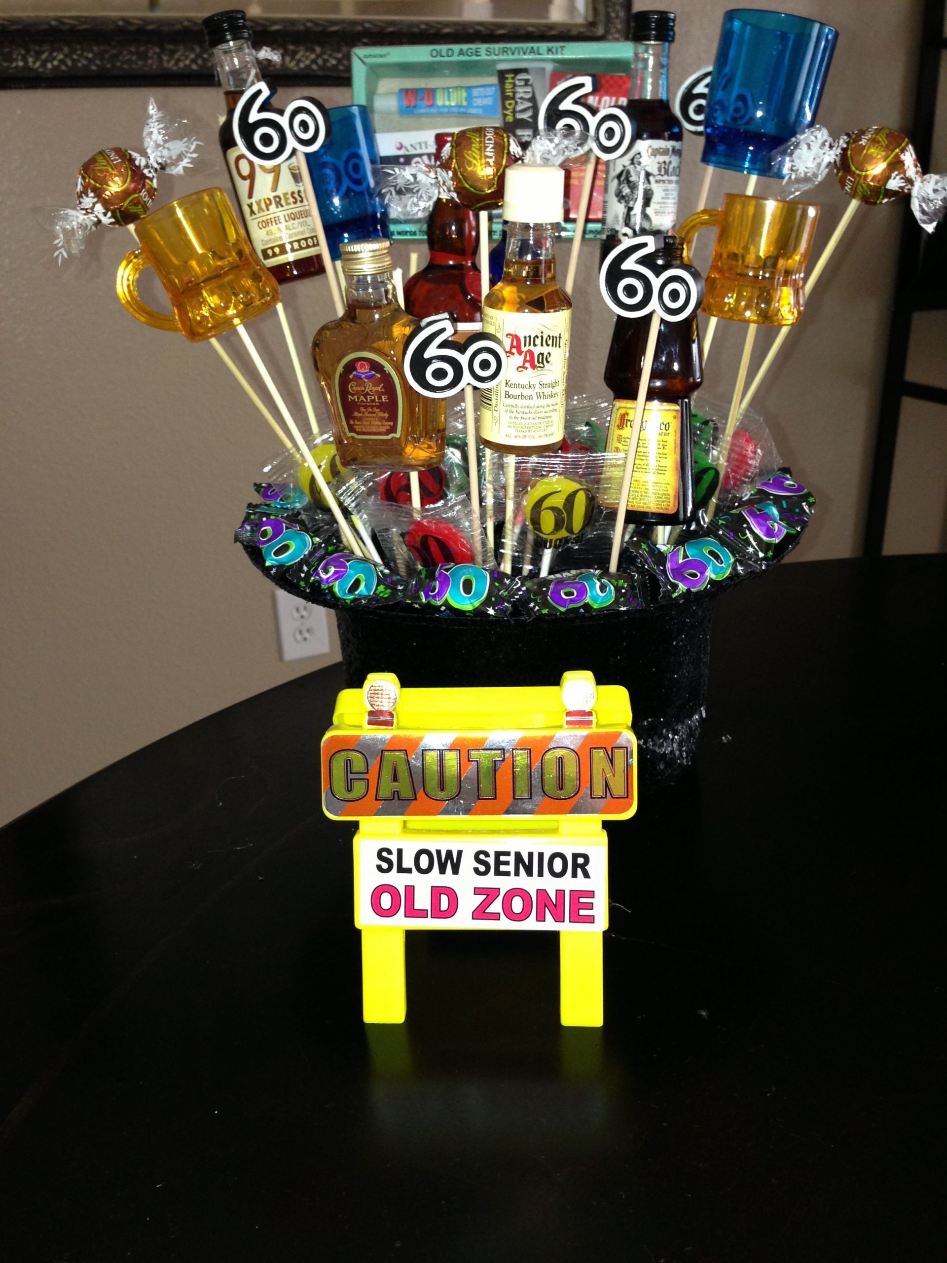 60Th Birthday Gag Gift Ideas
 60th Birthday t or centerpiece leslie zambrano i like