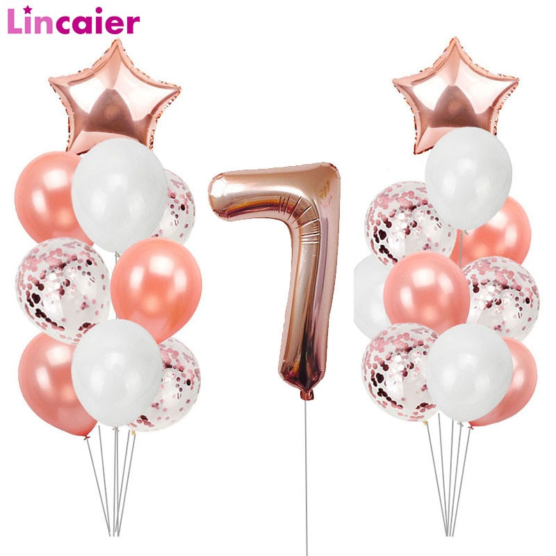 7 Year Old Birthday Party Ideas
 Lincaier Number 7 Balloons for 7 Years Old Girls Boy