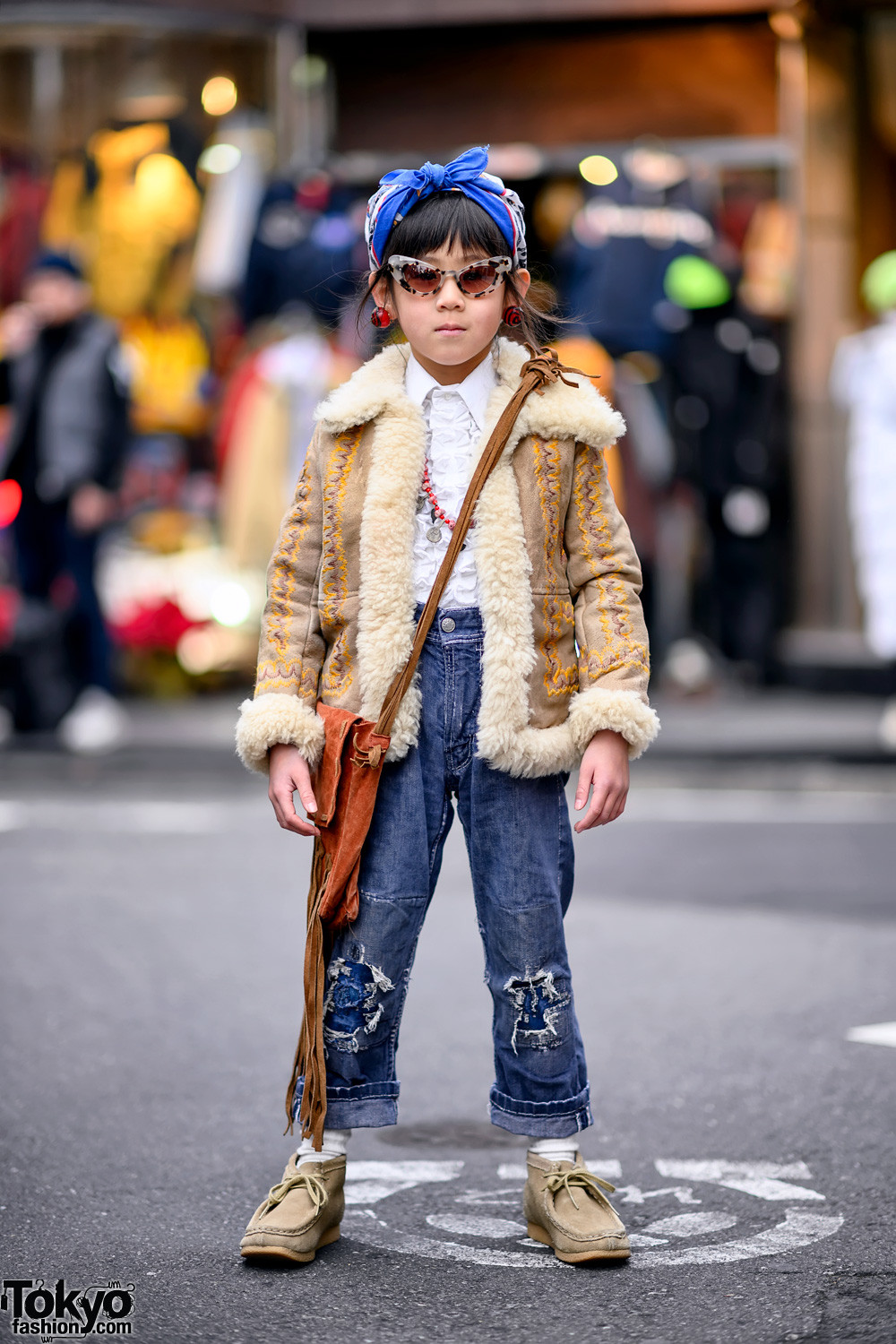 70'S Fashion For Kids/Girls
 6 Year Old Harajuku Girl in 1950s and 1970s Vintage Kids