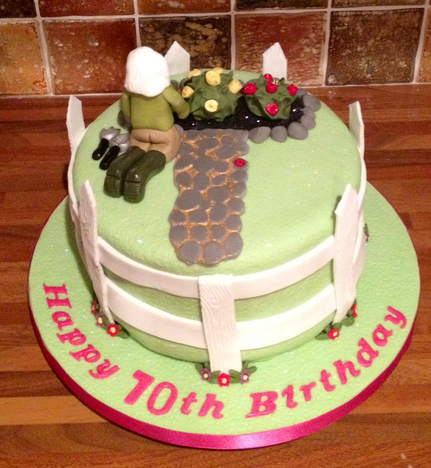 70th Birthday Cake
 Gardening 70th birthday cake Party Ideas