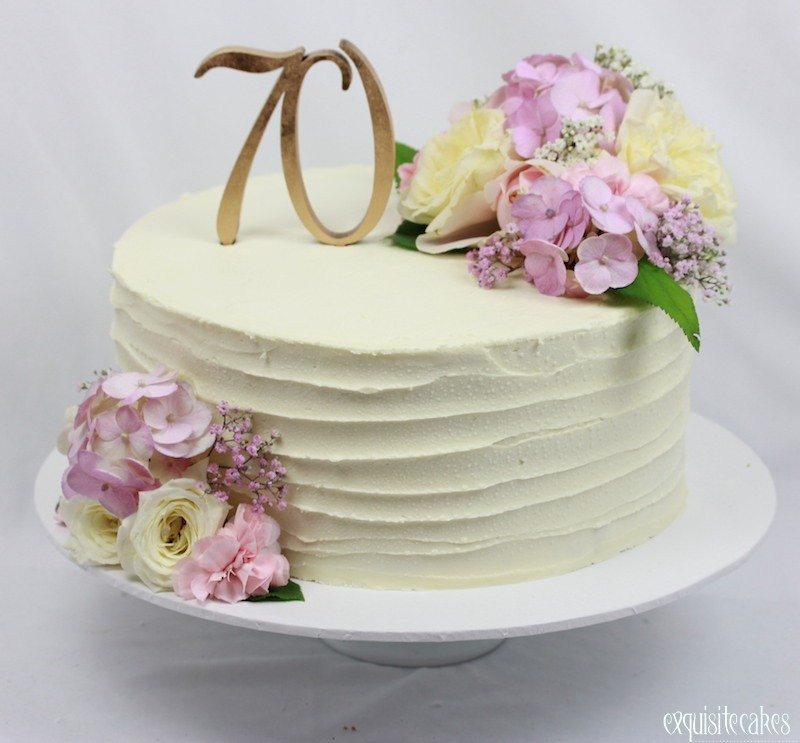 70th Birthday Cake
 Rustic Semi Naked Cakes for all Special Occasions