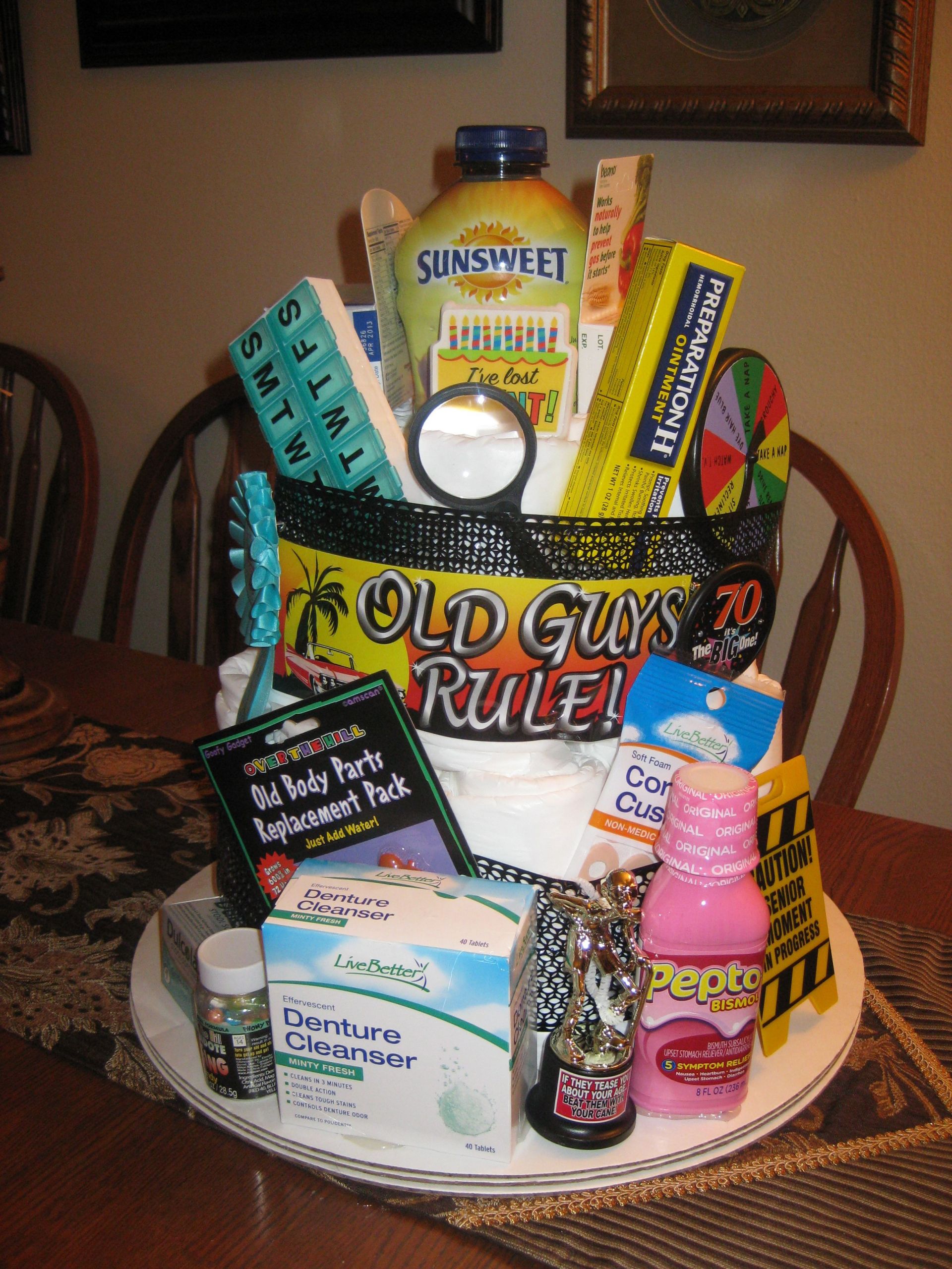 70th Birthday Gift Ideas For Men
 Happy 70th Birthday Cake made with Depends