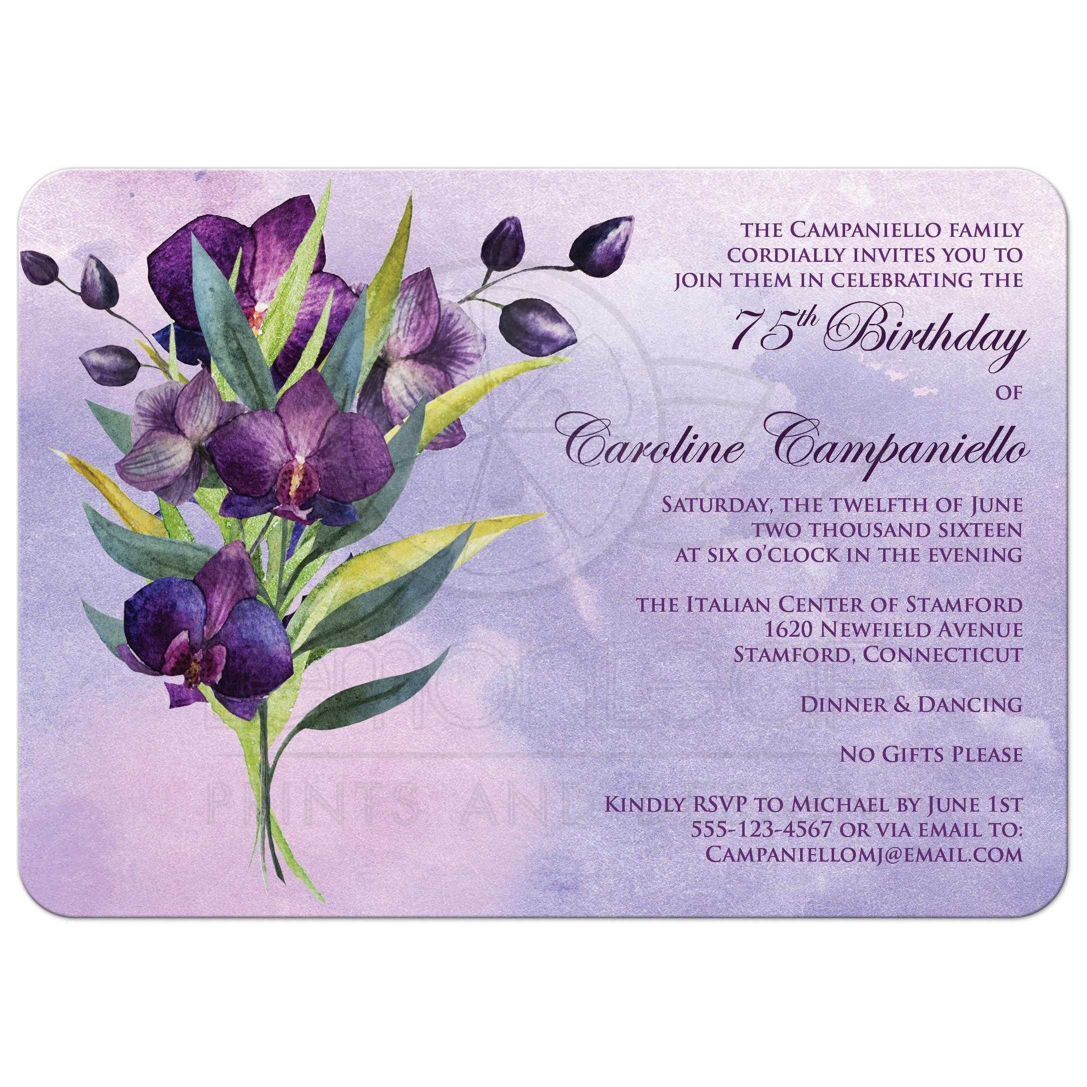 75th Birthday Party Invitations
 75th Birthday Party Invitation