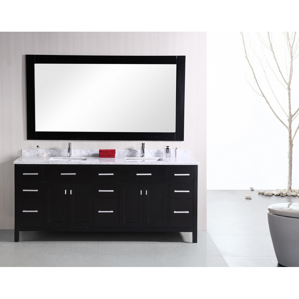 78 Inch Bathroom Vanity
 Design Element London 78" Modern Double Bathroom Vanity