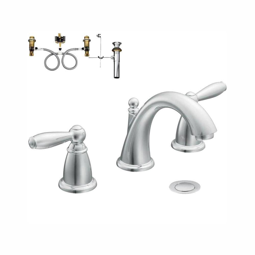 8 Bathroom Faucet
 MOEN Brantford 8 in Widespread 2 Handle Bathroom Faucet