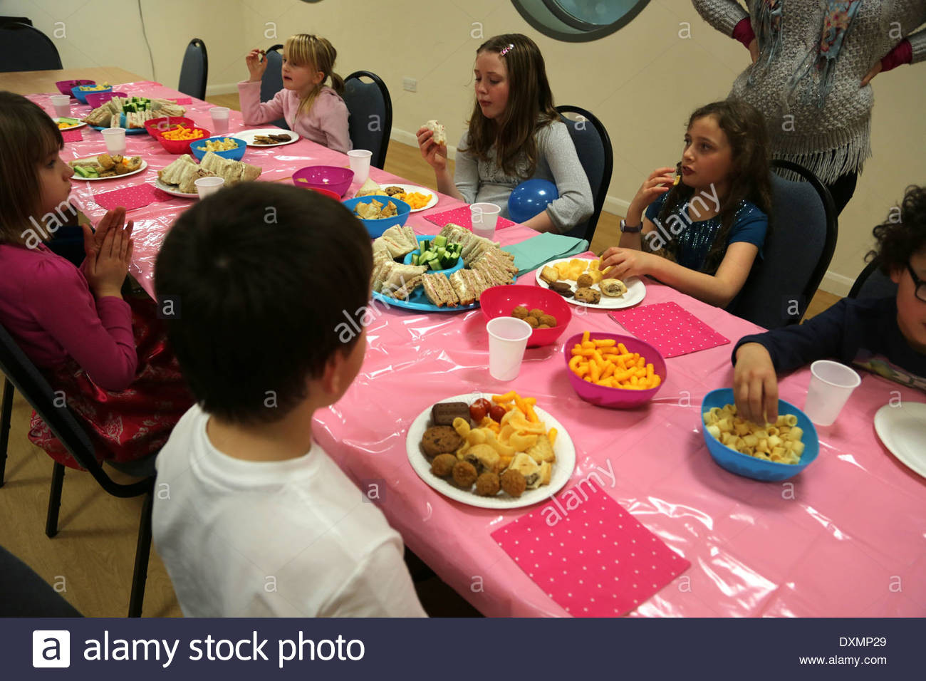 8 Year Old Girl Birthday Party
 8 Year Old Girl s Birthday Party Children At The Table