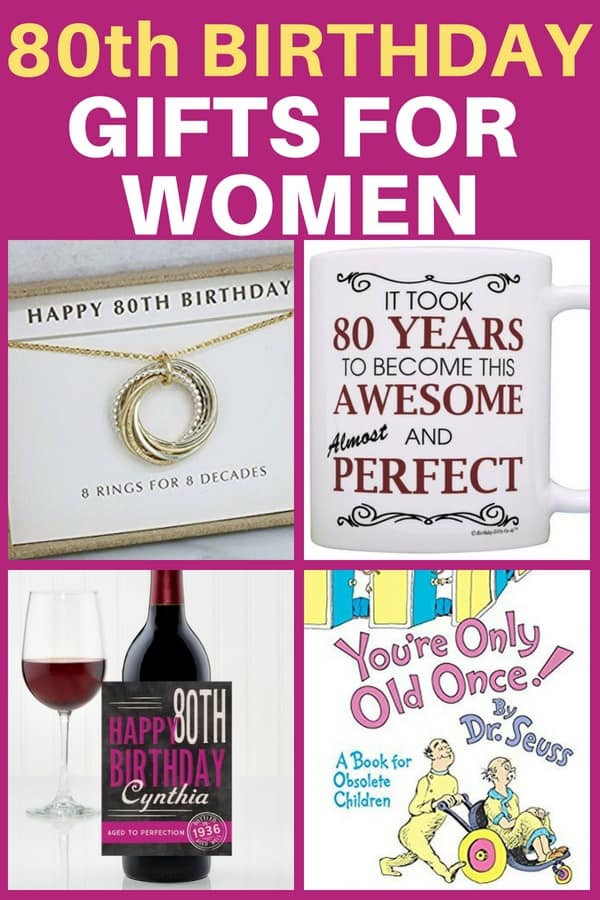 80 Year Old Birthday Gift Ideas
 80th Birthday Gifts for Women 25 Best Gift Ideas for 80