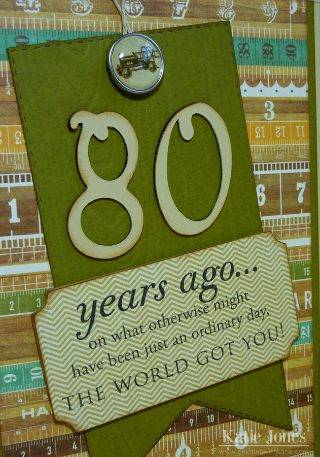 80th Birthday Gift Ideas
 crafting with katie 80th Birthday Card