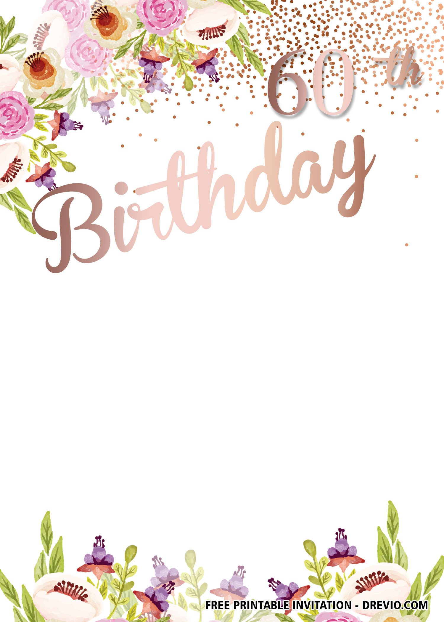 80th Birthday Invitation Templates
 FREE DIY 80th Birthday Invitation Templates