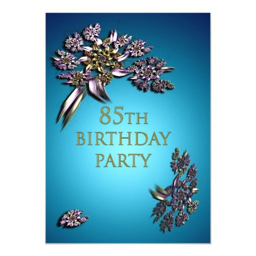 85th Birthday Invitations
 85th Birthday party invitation