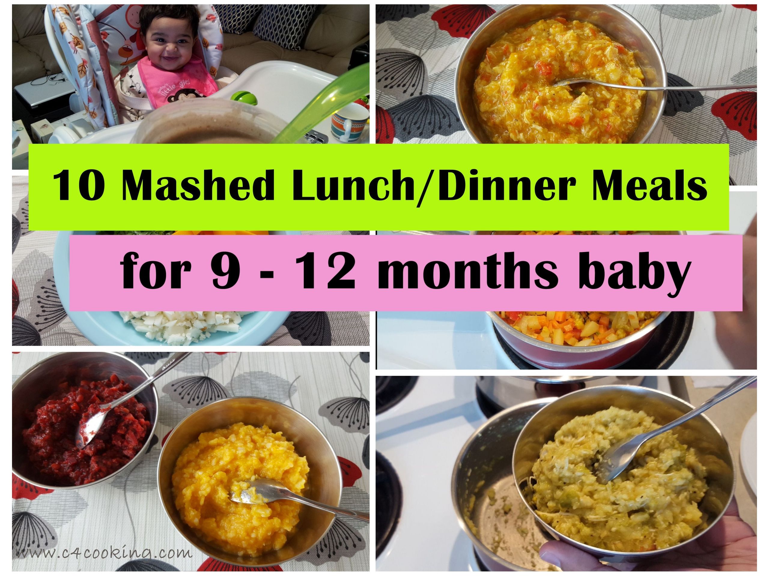 9 Month Old Baby Recipes
 10 Mashed Meals for 9 12 months baby