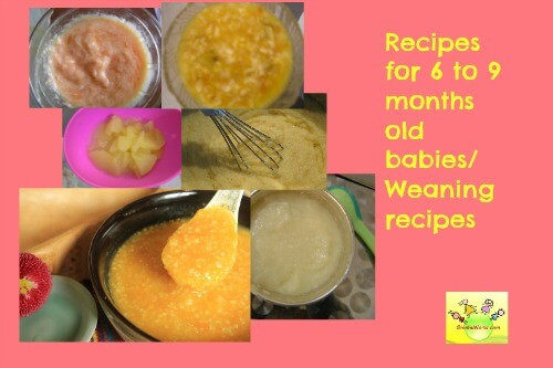 9 Month Old Baby Recipes
 Baby Food Recipes 6 to 9 months old Wholesome Baby Food