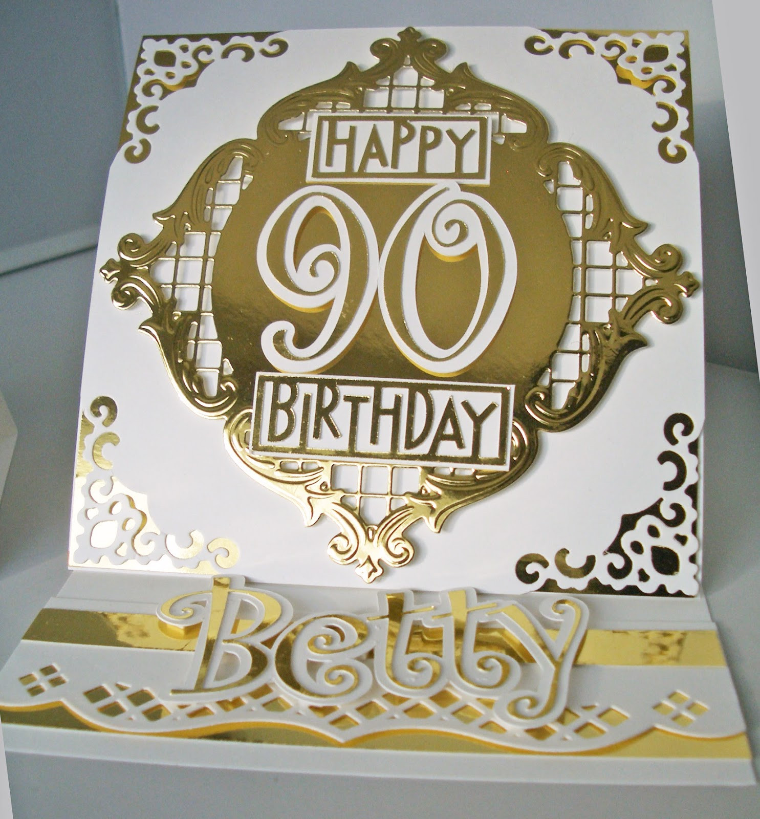 90th Birthday Cards
 Julie s Inkspot 90th Birthday Card