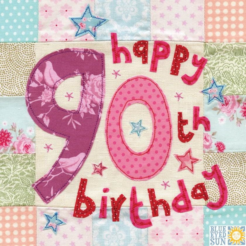 90th Birthday Cards
 Happy 90th Birthday Card luxury birthday card