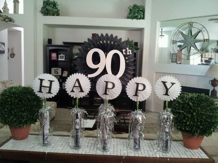 90th Birthday Party Decorations
 15 best images about Gpa 90th Birthday Ideas on Pinterest