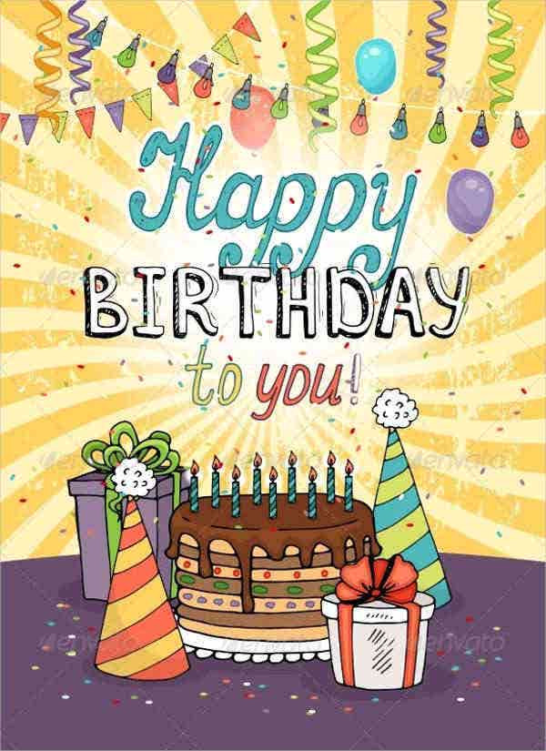 A Happy Birthday Card
 33 Birthday Card Templates in PSD