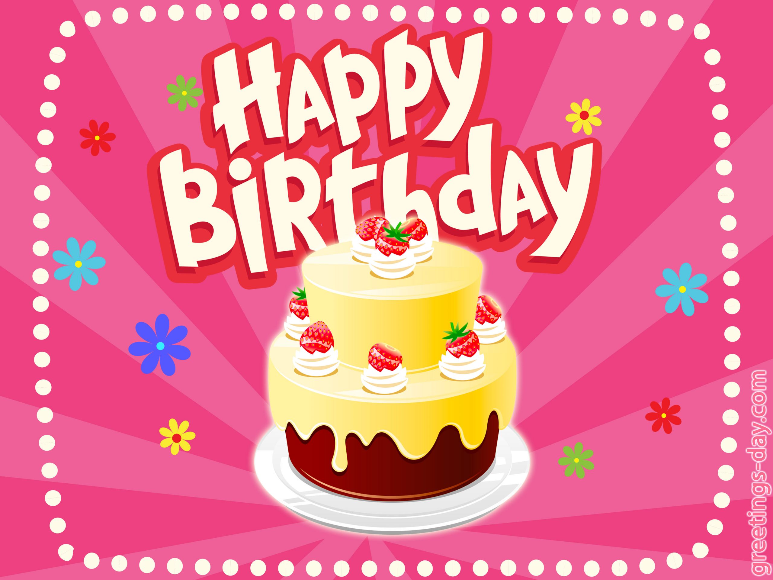 A Happy Birthday Card
 Happy birthday greeting Cards image to you friend