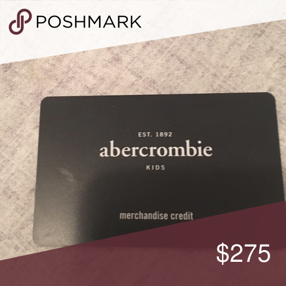 Abercrombie Kids Gift Cards
 Gift Card Can Be Used At Abercrombie Kids Abercrombie