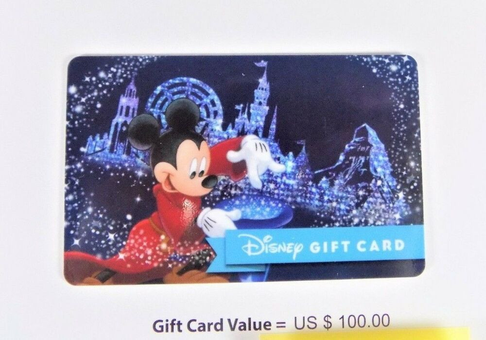 Abercrombie Kids Gift Cards
 NEW DISNEY STORE WORLD PARKS GIFT CARD CERTIFICATE $100