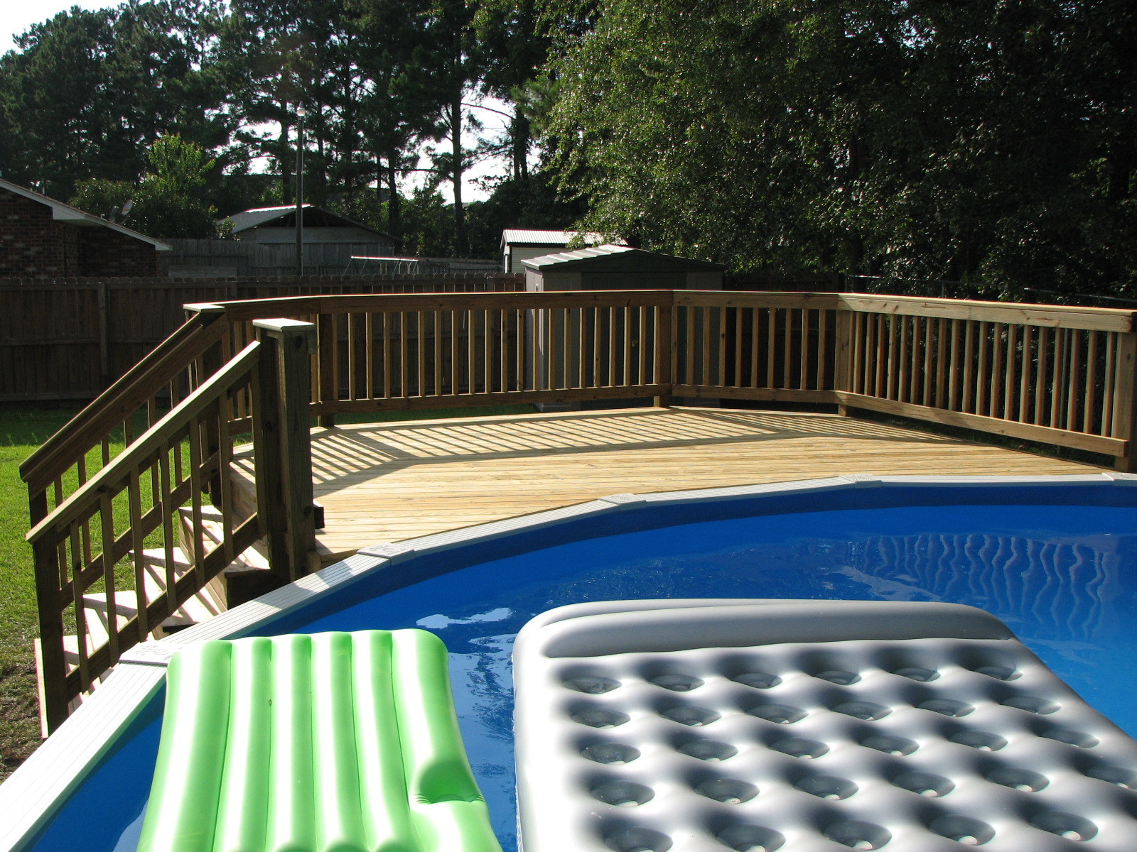 Above Ground Pool Decks Pictures
 Thinking About Getting an Ground Pool with a deck