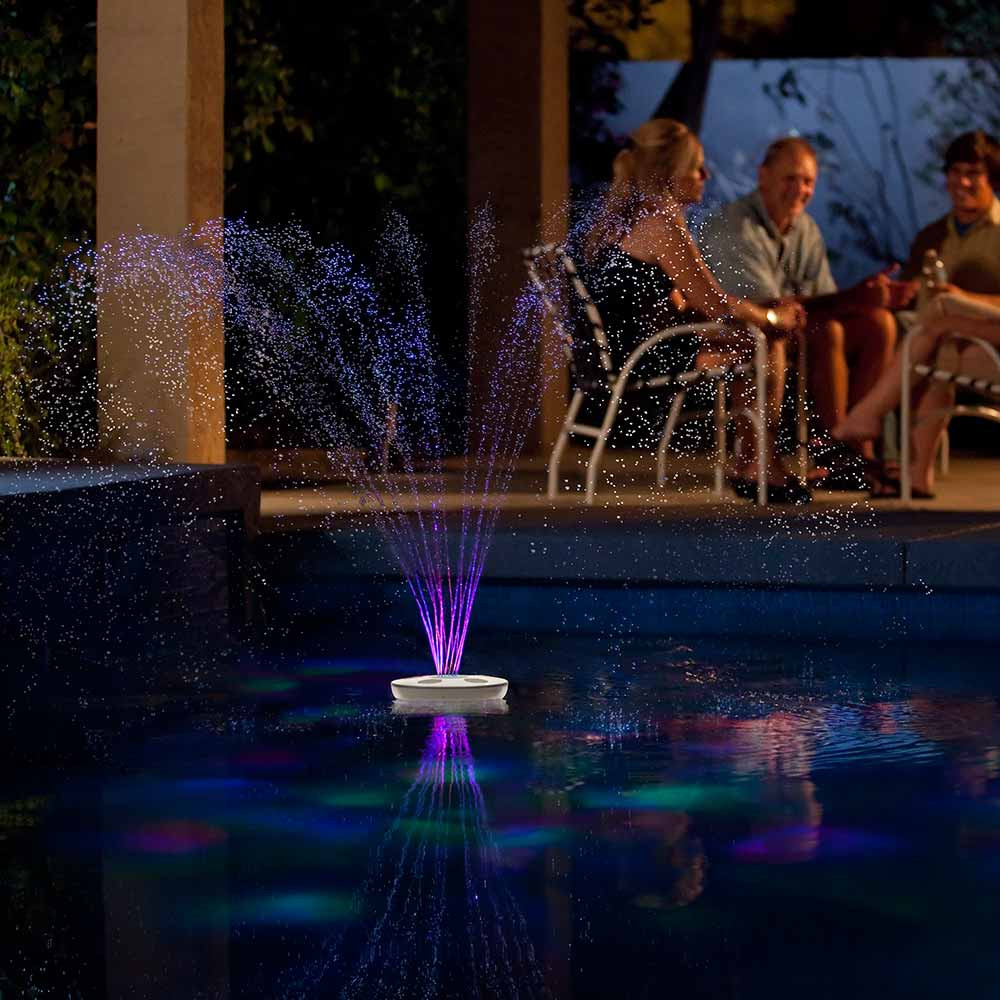 Above Ground Pool Fountains
 Aquajet Floating Pool Light Show and Fountain