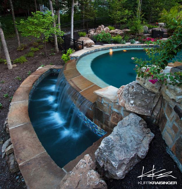 Above Ground Pool Fountains
 Negative Edge Pool Designs and Spillover Waterfalls