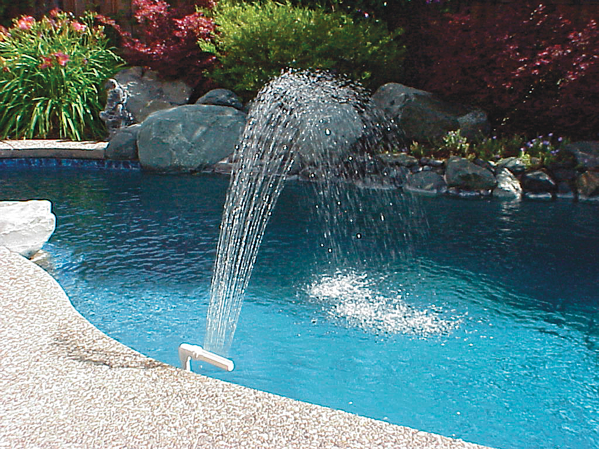 Above Ground Pool Fountains
 Poolmaster Pool and Spa Waterfall Fountain for In Ground