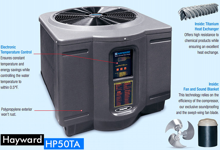 Above Ground Pool Heat Pump
 Hayward HP50TA Review